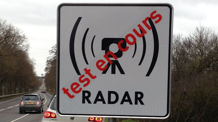 panneau radar en test