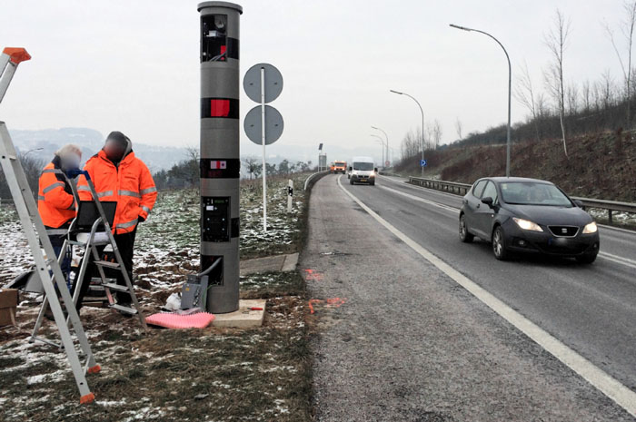 photo du radar fixe B7 Schieren Ettelbruck